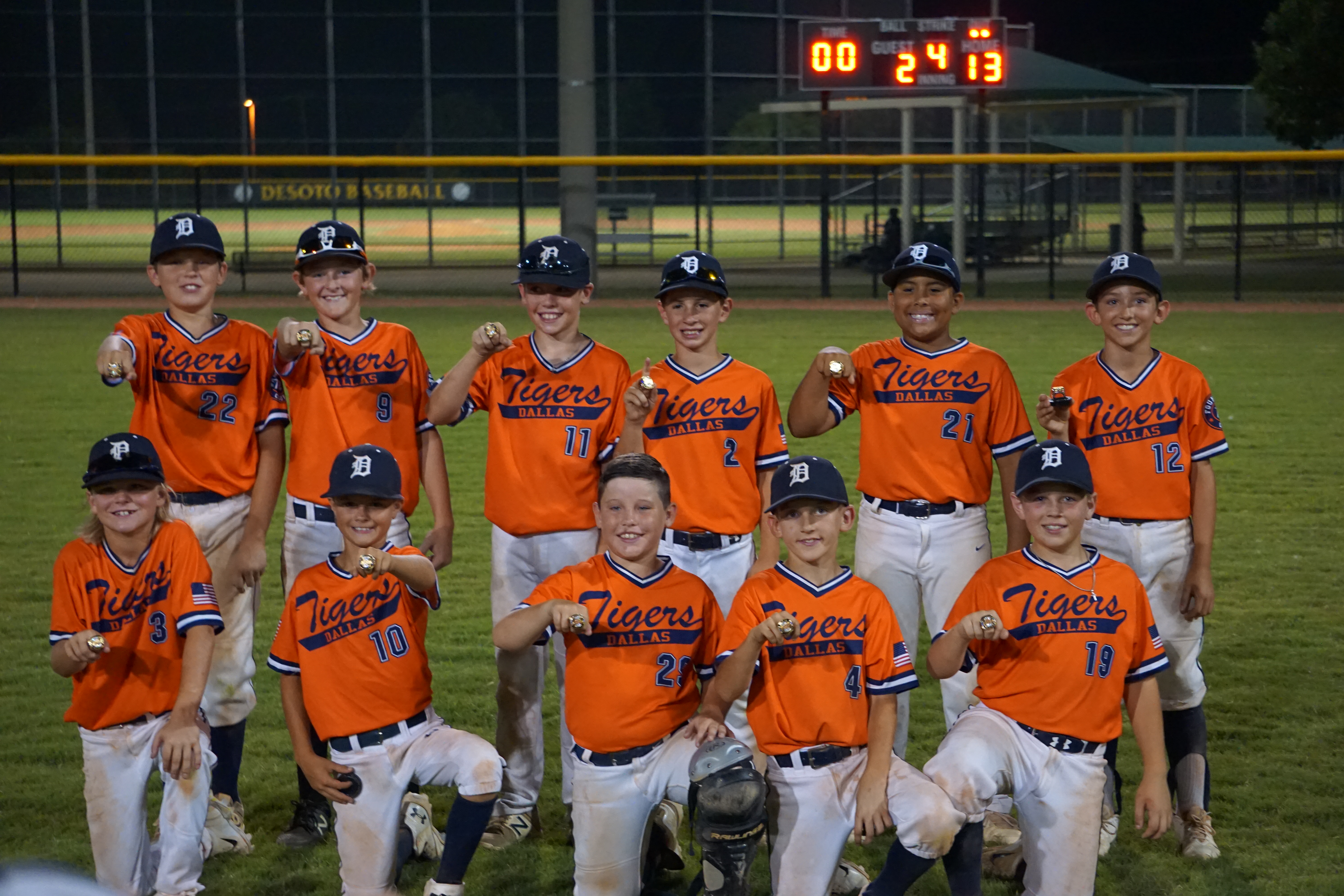 Tigers 10U June 19 Win | Dallas Tigers Baseball